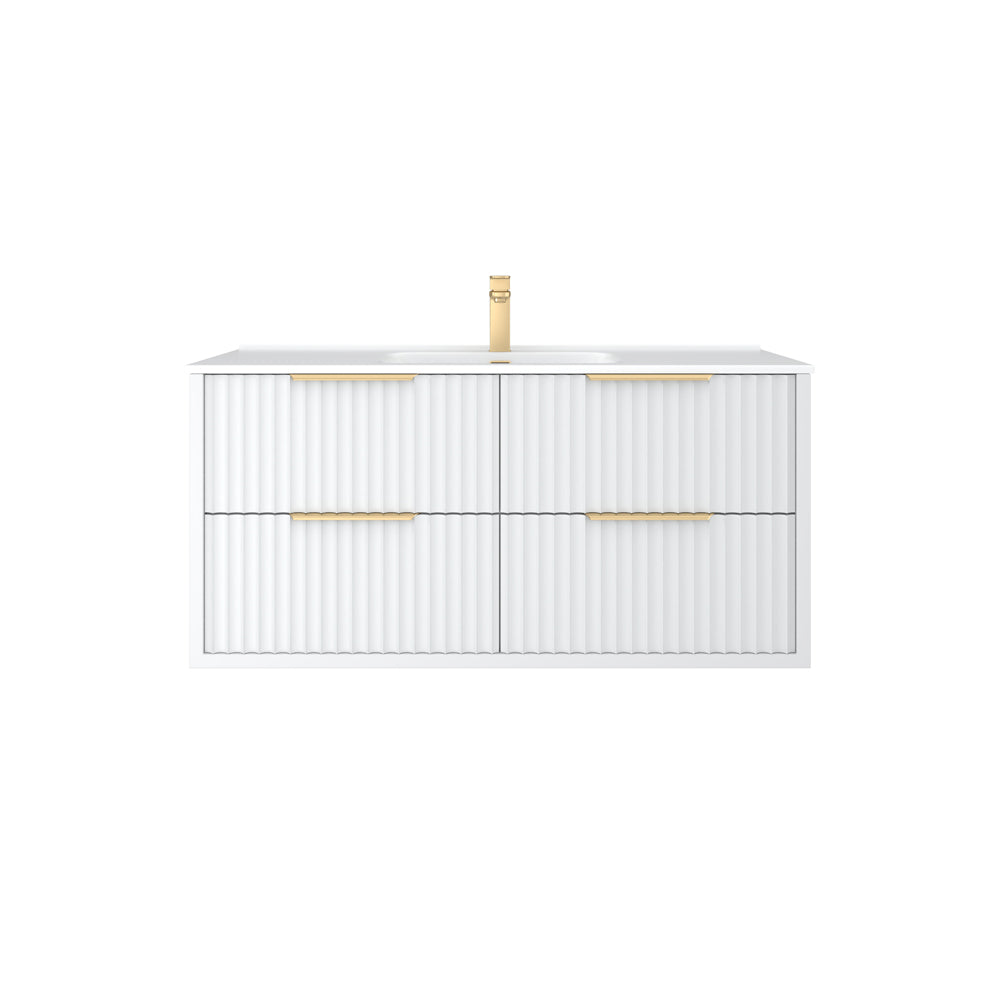 ALISON Wall Hung Vanity Matte White (All Sizes)