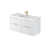 ALISON Wall Hung Vanity Matte White (All Sizes)