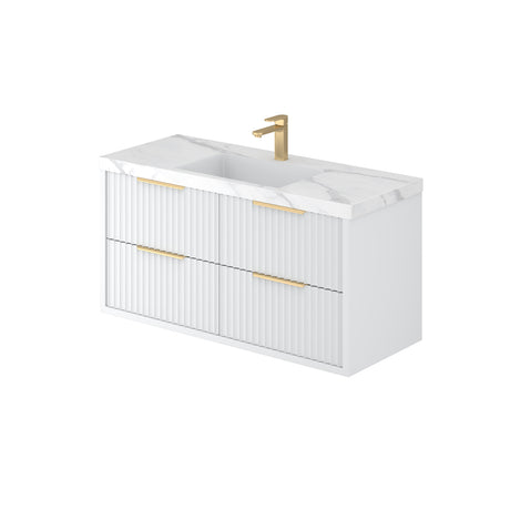 ALISON Wall Hung Vanity Matte White (All Sizes)