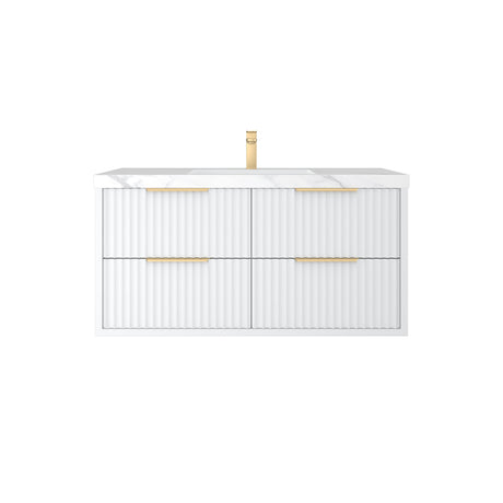 ALISON Wall Hung Vanity Matte White (All Sizes)