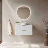 ALISON Wall Hung Vanity Matte White (All Sizes)