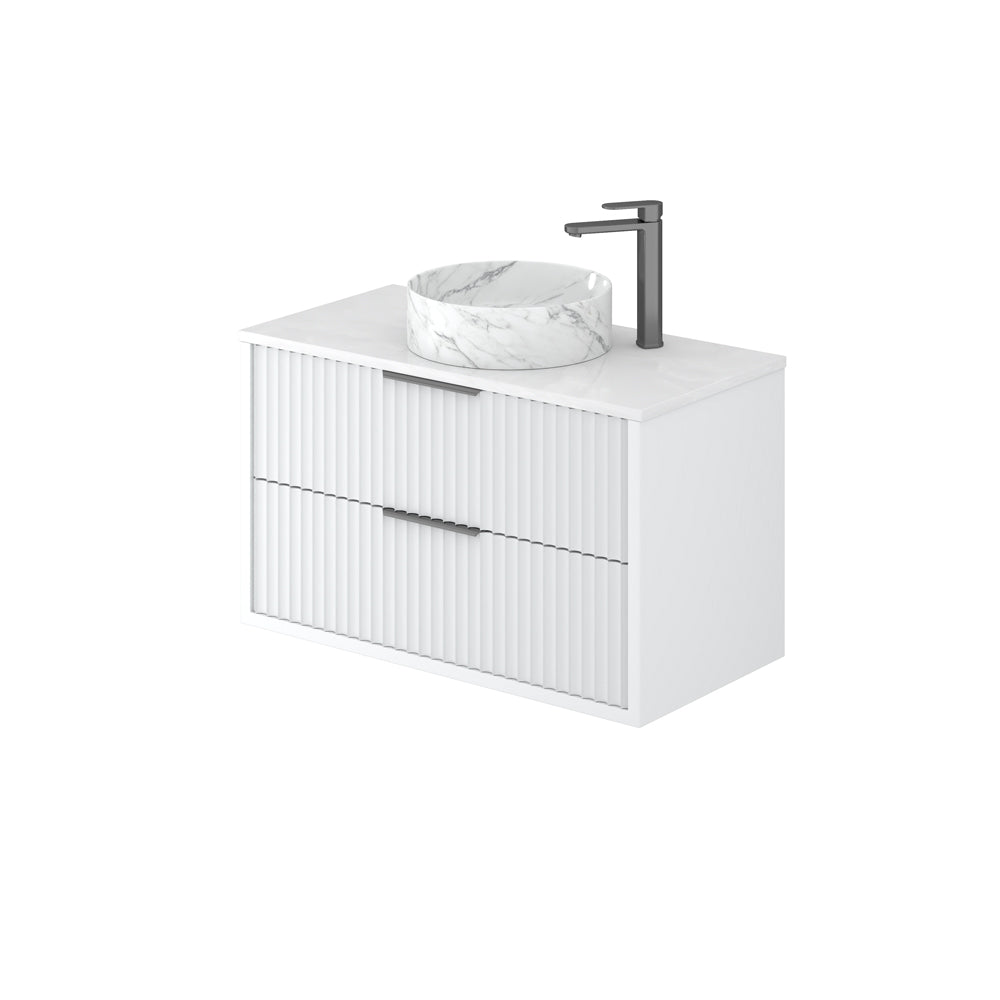 ALISON Wall Hung Vanity Matte White (All Sizes)