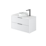 ALISON Wall Hung Vanity Matte White (All Sizes)