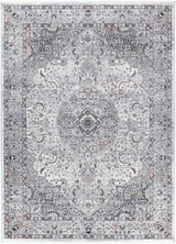 Almeras Traditional Medallion Grey Multi Rug