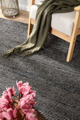Allure Black Cotton Rayon Rug