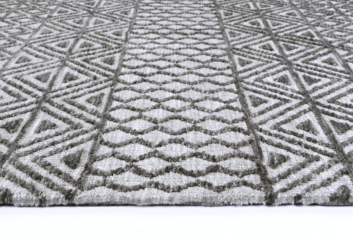 Amritsar Ramdass Grey Cotton Blend Rug