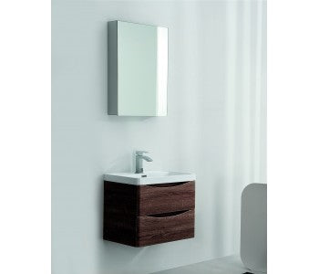 ANCONA Wall Hung Vanity Rose Wood 600mm - Clearance