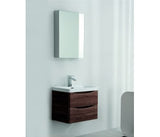 ANCONA Wall Hung Vanity Rose Wood 600mm - Clearance