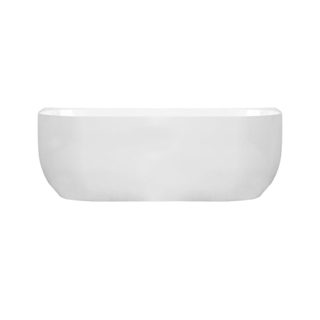 ANNA Gloss White Back to Wall Bathtub 1500/1700mm