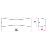 APIS(A): LED Exterior Surface Mounted Up/Down Wall Lights IP65