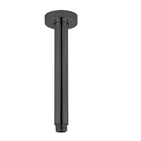 AQU 200mm Ceiling Shower Arm - Brushed Gun Metal