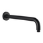 AQU Round Wall Straight Shower Arm 400mm - Black