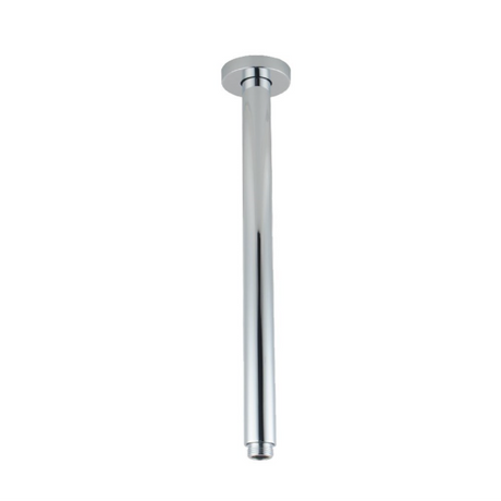 AQU Round Ceiling Shower Arm 400mm - Brushed Nickel