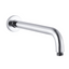 AQU Round Wall Straight Shower Arm 400mm - Brushed Nickel