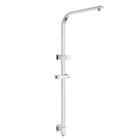 AQU Square Shower Station Without Shower Head And Handheld Shower - Chrome