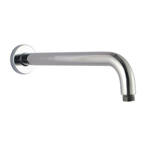 AQU Round Wall Straight Shower Arm 400mm - Chrome