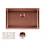 AQU Copper Kitchen Sink (762x457x254)
