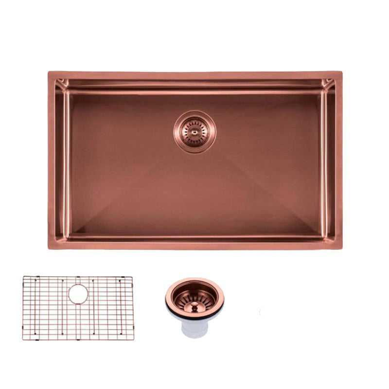 AQU Copper Kitchen Sink (762x457x254)