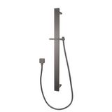 AQU Shower Rail Without Handheld Shower - Brushed Gun Metal