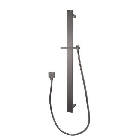 AQU Shower Rail Without Handheld Shower - Brushed Gun Metal