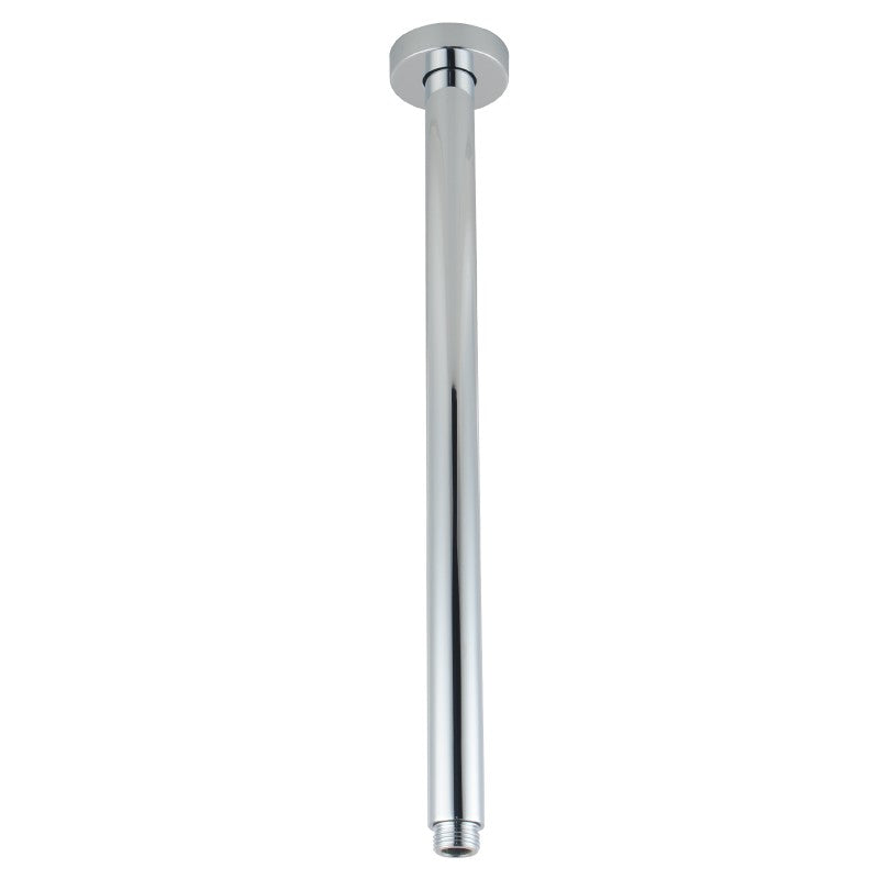 AQU Round Ceiling Shower Arm 400mm - Chrome