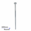 AQU Round Ceiling Shower Arm 600mm - Chrome