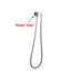AQU Round Hand Held Shower Bracket Holder - Chrome