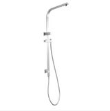 AQU Square Shower Station Without Shower Head And Handheld Shower - Brushed Nickel