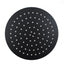 AQU Super Slim Round Rainfall Shower Head 250mm - Black