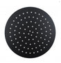 AQU Super Slim Round Rainfall Shower Head 250mm - Black
