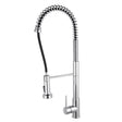 AQU Tall Spring Pull Out Kitchen Mixer - Chrome