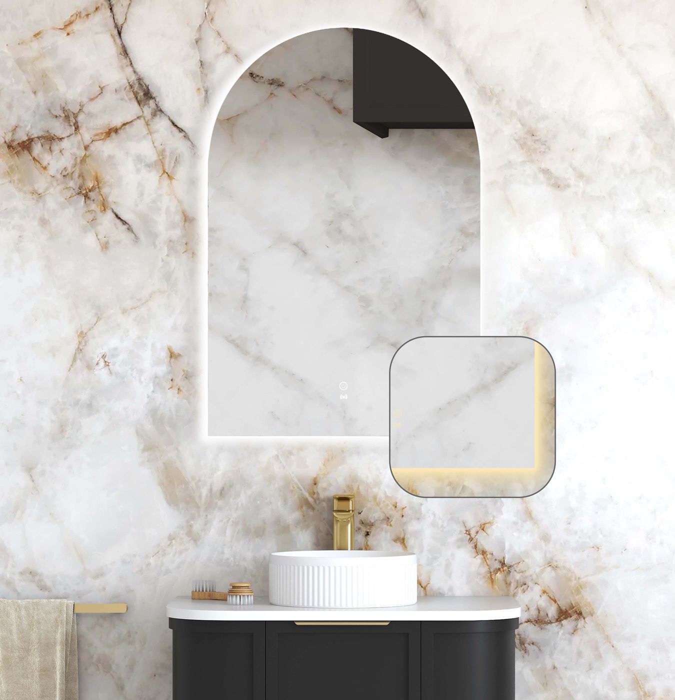 ARCHIE LED Frameless Mirror 900x600mm