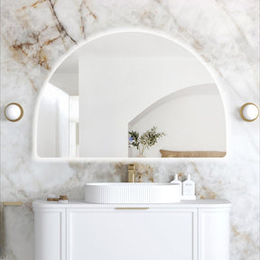 ARCHIE LED Half Moon Frameless Mirror 1000x1500mm