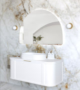 ARCHIE LED Half Moon Frameless Mirror 1000x1500mm