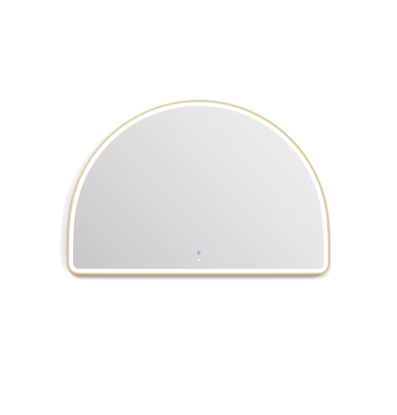ARCHIE LED Half Moon Mirror 1000x1500mm (Brushed Gold)