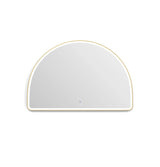 ARCHIE LED Half Moon Mirror 1000x1500mm (Brushed Gold)