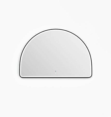 ARCHIE LED Half Moon Mirror 1000x1500mm (Matte Black)