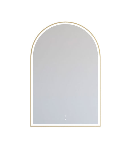 ARCHIE LED Metal Frame Mirror 1200x800mm Brushed Gold