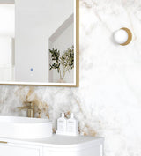 ARCHIE LED Metal Frame Mirror 1500x1000mm Brushed Gold