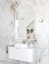 ARCHIE LED Metal Frame Mirror 1500x1000mm Matte White