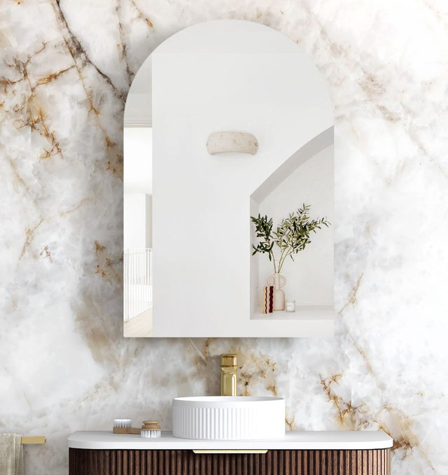 ARCHIE Sable Walnut Shaving Cabinet W600xH900mm