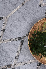 Ares Meliac Geomteric Grey and Taupe Rug