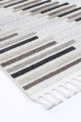 Ares Attica Diamond Stone and Grey Rug