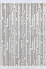 Ares Naxos Geometric Beige and Taupe Rug