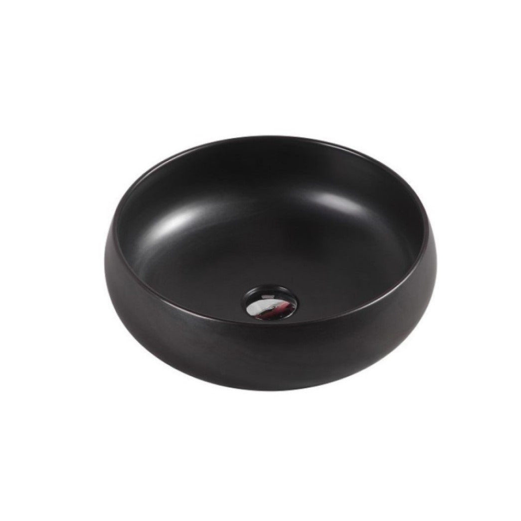 ASTI Matte Black Above Counter Basin (Round: 415x415x150)