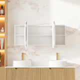 Athena Front-Lit LED Oval PVC Shaving Cabinet 1500mm