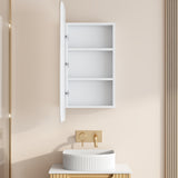Athena Front-Lit LED Square PVC Shaving Cabinet 450 x 900mm – Single Door