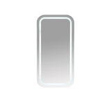 Athena Front-Lit LED Square PVC Shaving Cabinet 450 x 900mm – Single Door