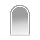 Athena Front-Lit LED Arch PVC Shaving Cabinet 500 x 800mm – Single Door