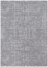 Atina Distressed Geo Lines Grey Rug - AT02
